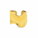 Ατσάλινο δαχτυλίδι χρυσό κυματιστός σωλήνας